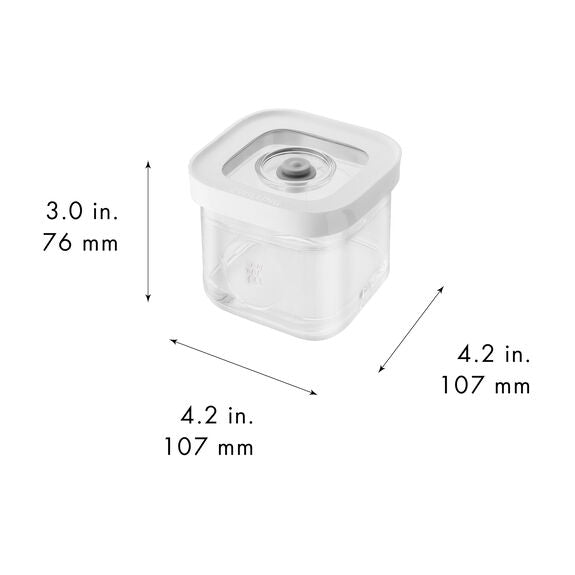 Zwilling, Contenitore Cube S trasparente-bianco Fresh & Save