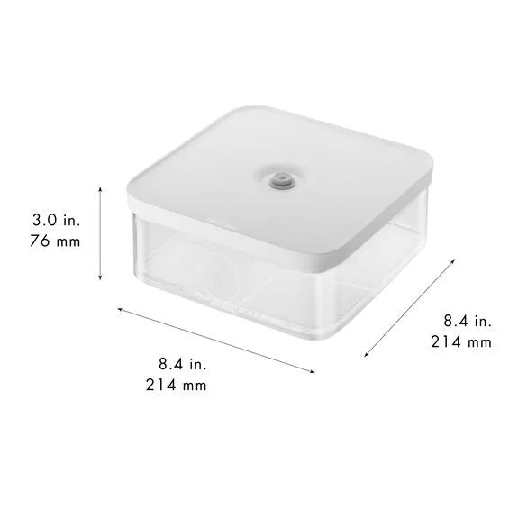 Zwilling, Contenitore Cube L trasparente-bianco Fresh & Save