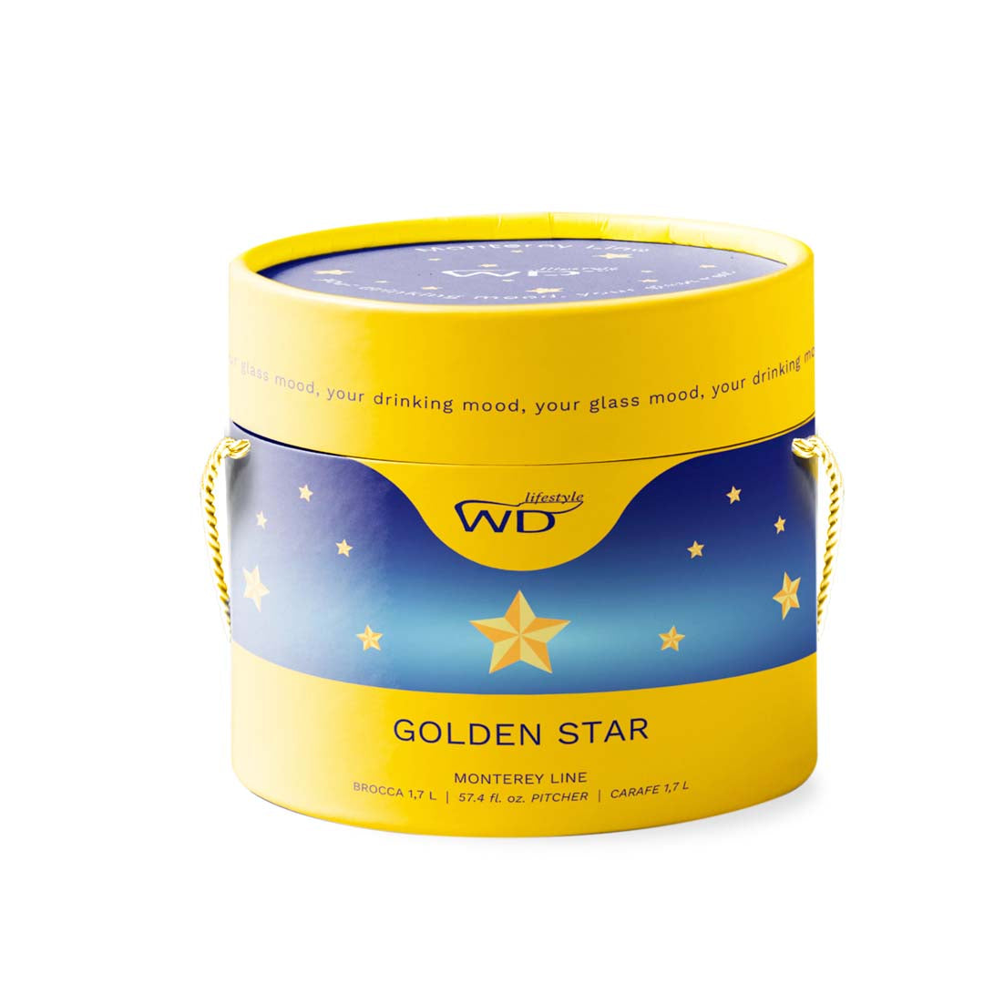 Brocca in vetro borosilicato - 1,2 L / Decoro Stella