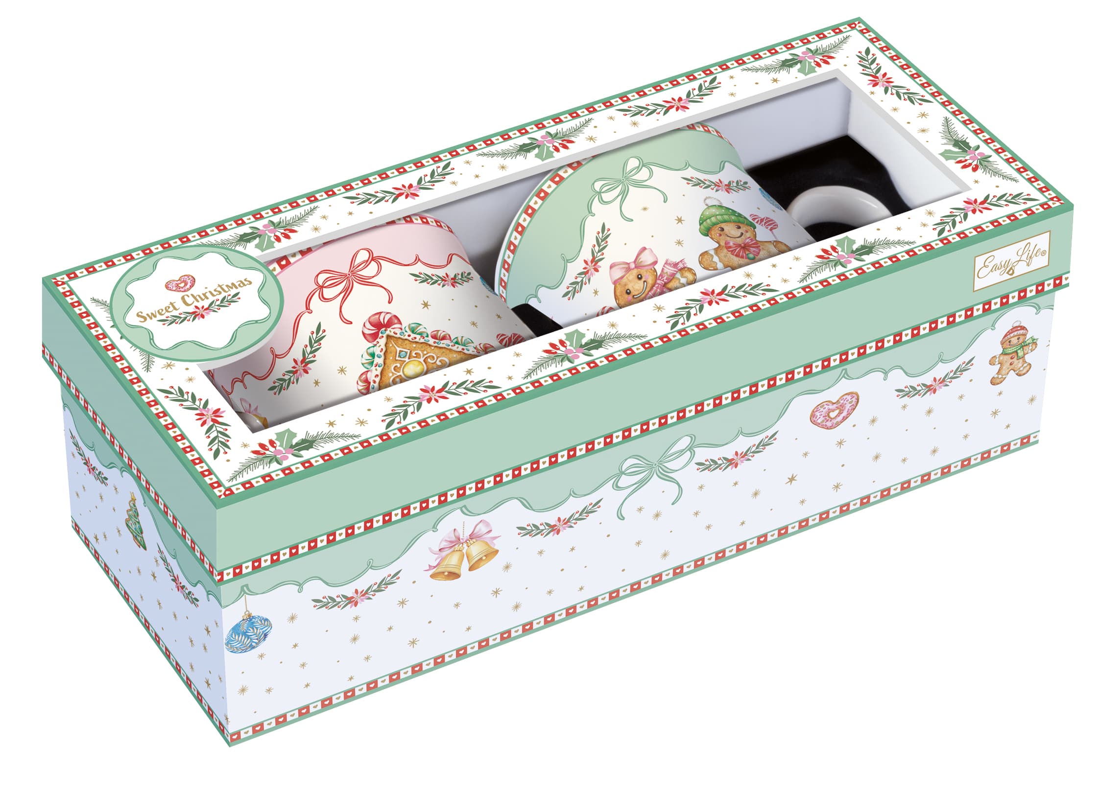 Set 2 mug In gift box - 300 ml / Sweet Christmas