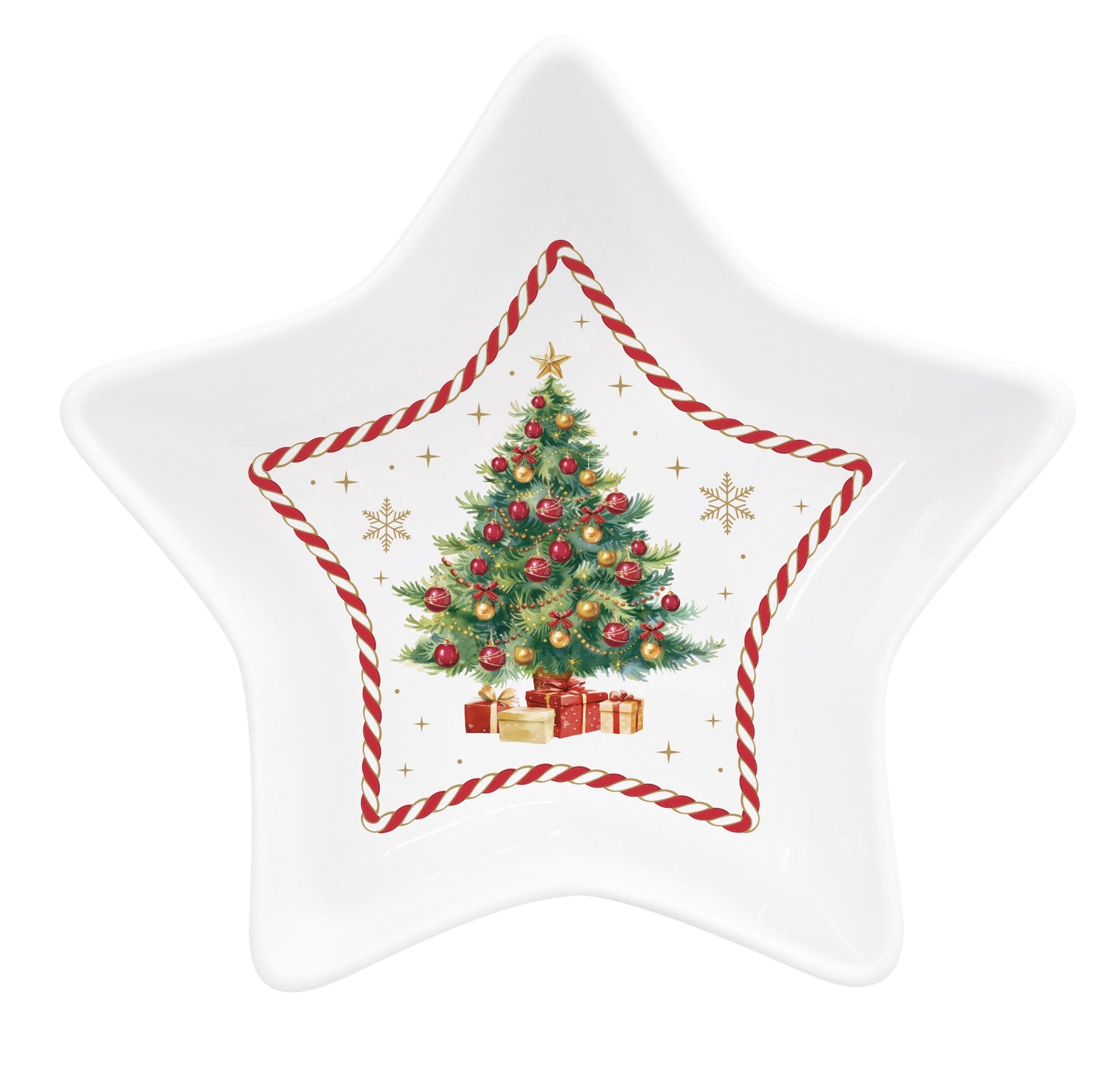 Ciotola a stella In Color Box - 15 h 5 cm /Christmas Tale