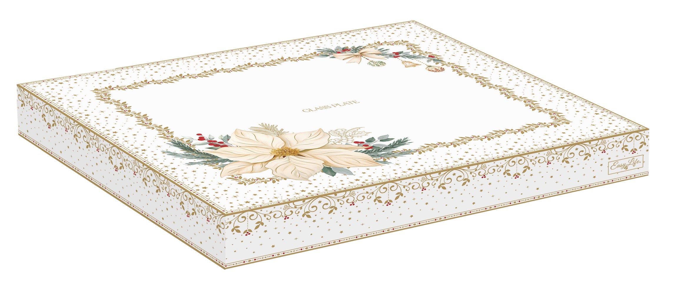 Piatto in vetro In Color Box - 27 cm / White Elegance