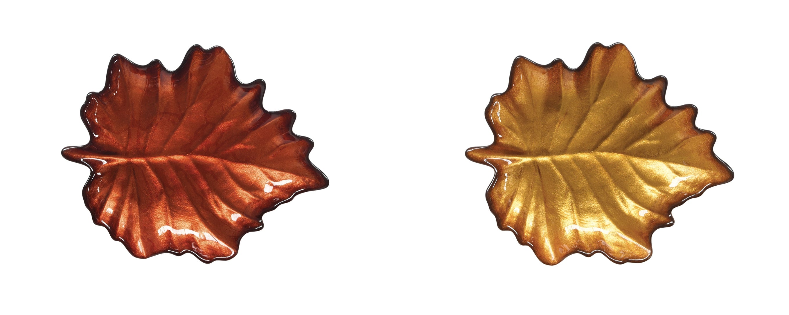 Set 2 piattini in vetro - 17x14 cm / Forest Dream