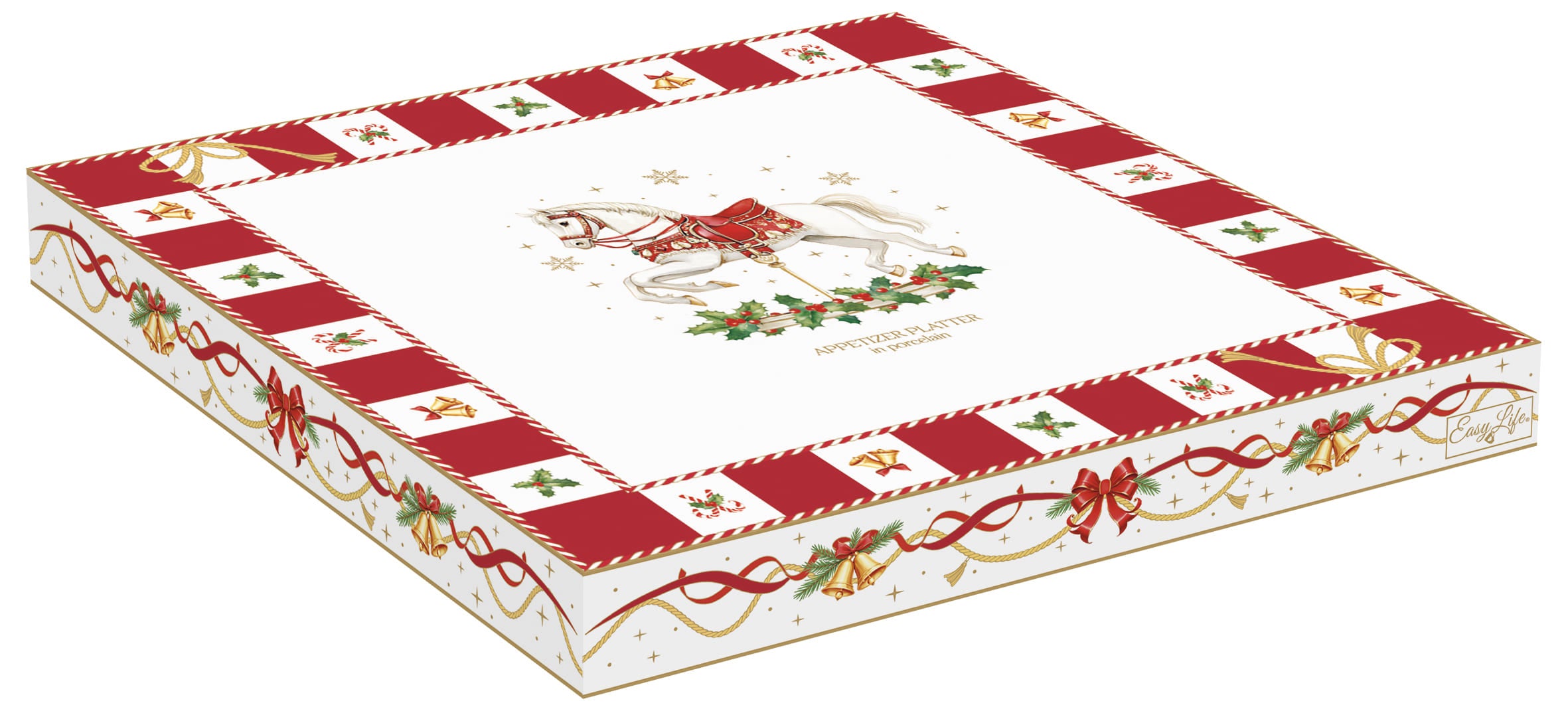 Vassoio aperitivi In Color Box - 25x25 cm / Christmas Tale