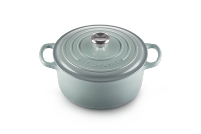 Cocotte rotonda Evolution in ghisa vetrificata 22 cm - color sea salt