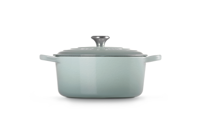 Cocotte rotonda Evolution in ghisa vetrificata 22 cm - color sea salt