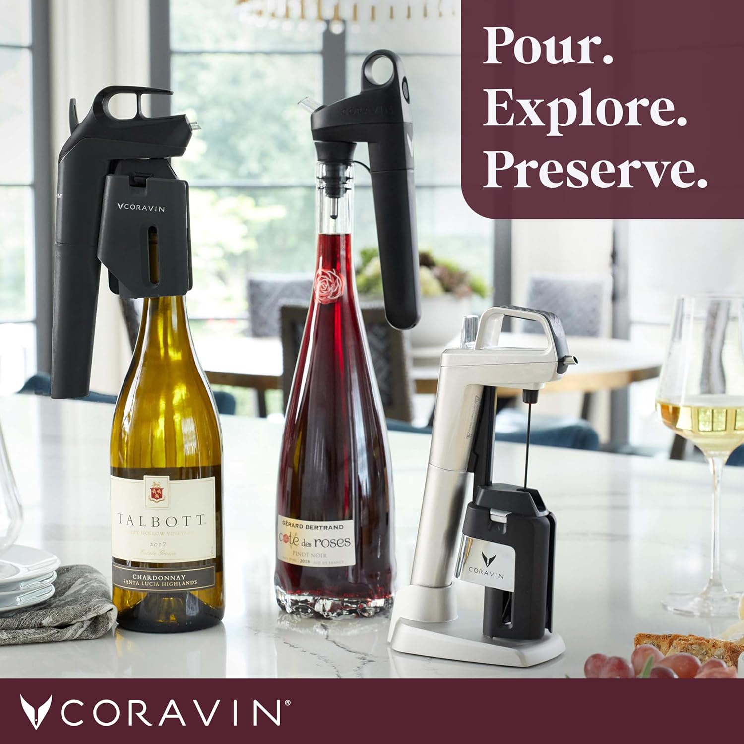 Coravin Timeless Six+ Sistema di conservazione del vino con Aeratore e custodia