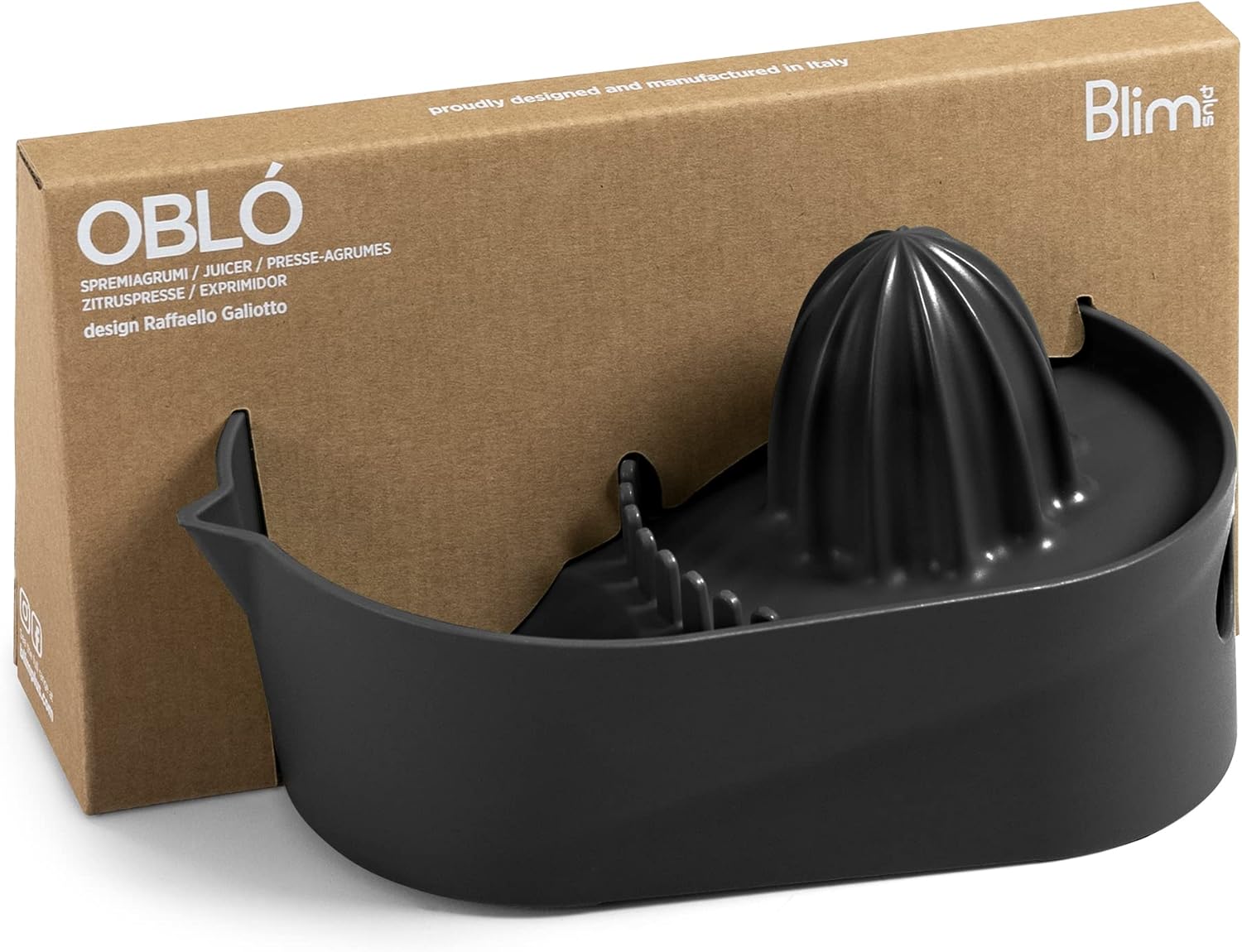 Blim Plus Spremiagrumi Oblò nero opaco