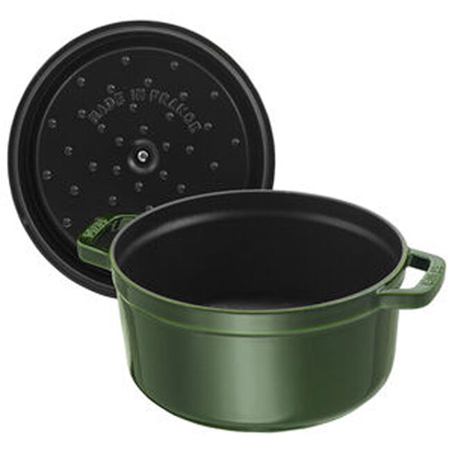 Cocotte rotonda - 24 cm, basilico