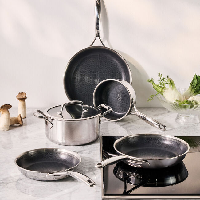 Padella - 28 cm, 18/10 acciaio inossidabile, Ceraforce HyCoat