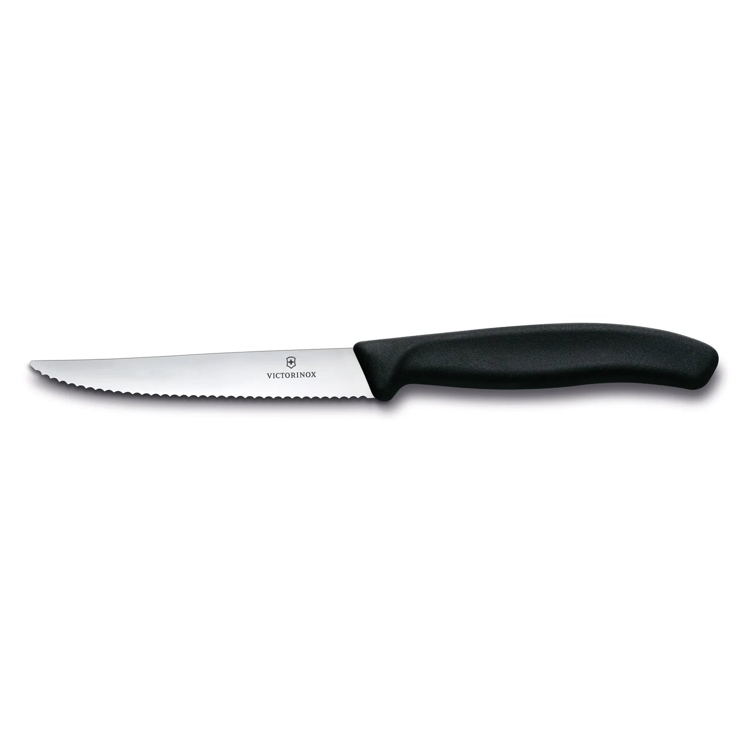 Coltello bistecca ondulato - manico nero