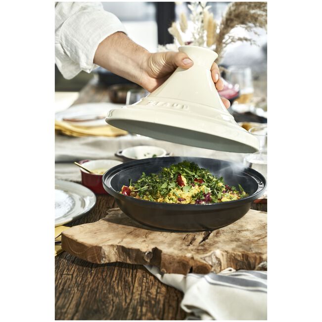 Staub Specialities Tajine - 28 cm, crema