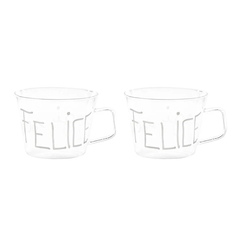 Set 2 tazze colazione Oggi Sono Felice