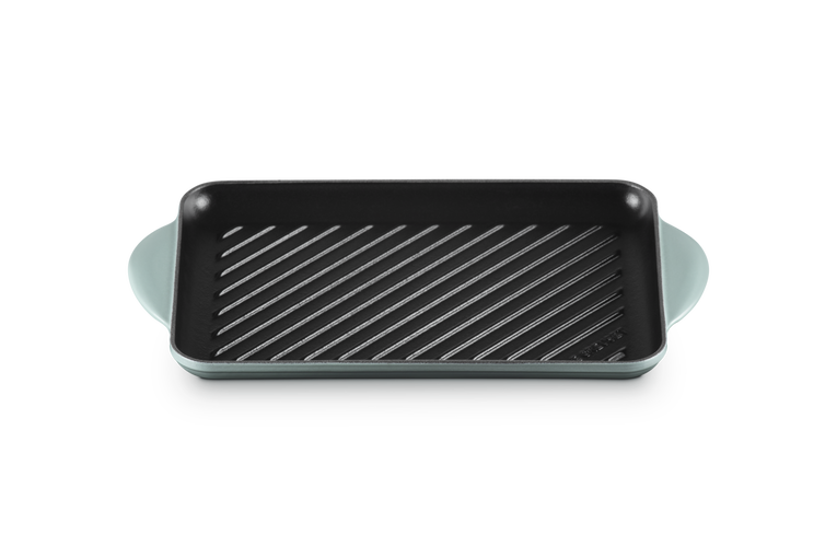 Grill rettangolare in ghisa vetrificata - 32 cm, Sea Salt