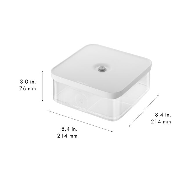 Fresh & Save CUBE Contenitore L / 21 cm, transparente-bianco