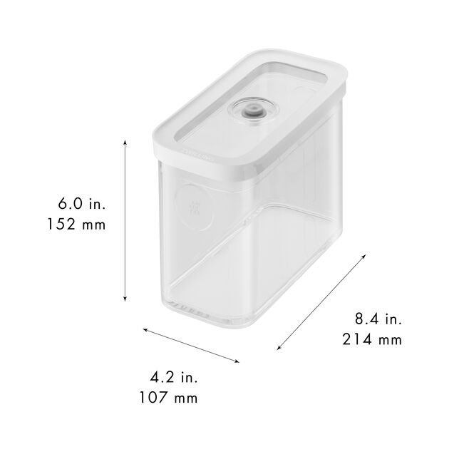 Fresh & Save CUBE Contenitore 2M / 21 cm, transparente-bianco