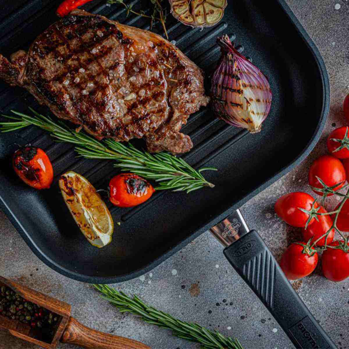 Bistecchiera Induzione 2828 Manico Removibile