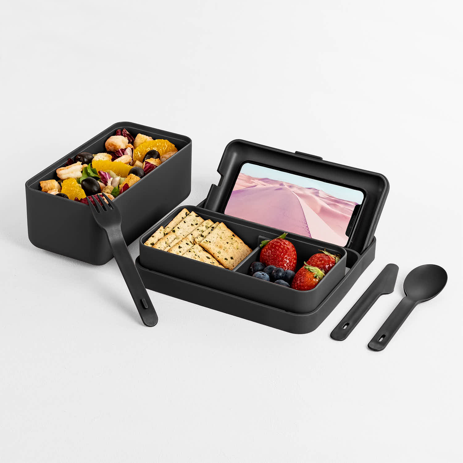 Bauletto Porta Pranzo - Carbon Black