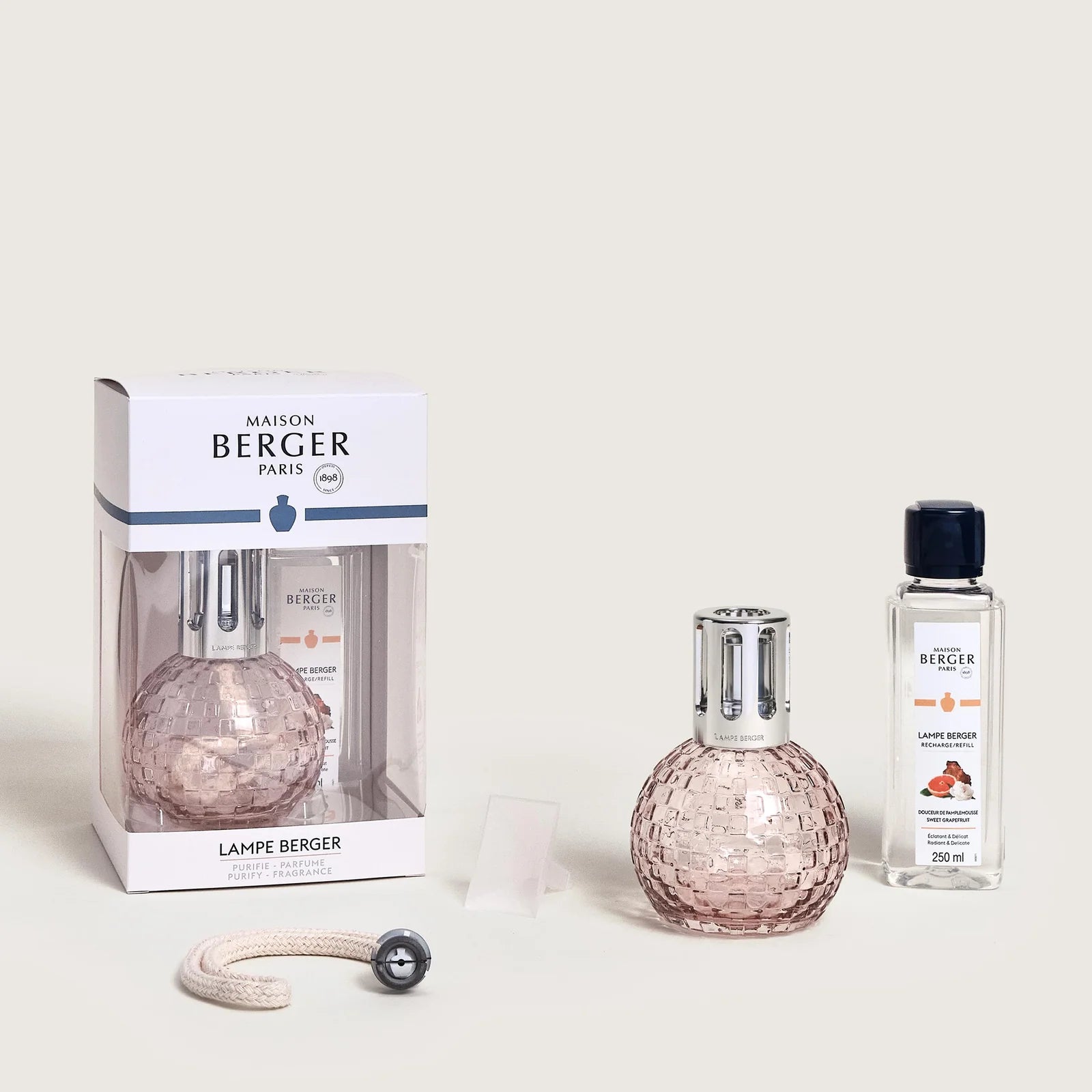 Lampada Catalitica Cofanetto DISCO Rose + 250ml Douceur de Pamplemousse