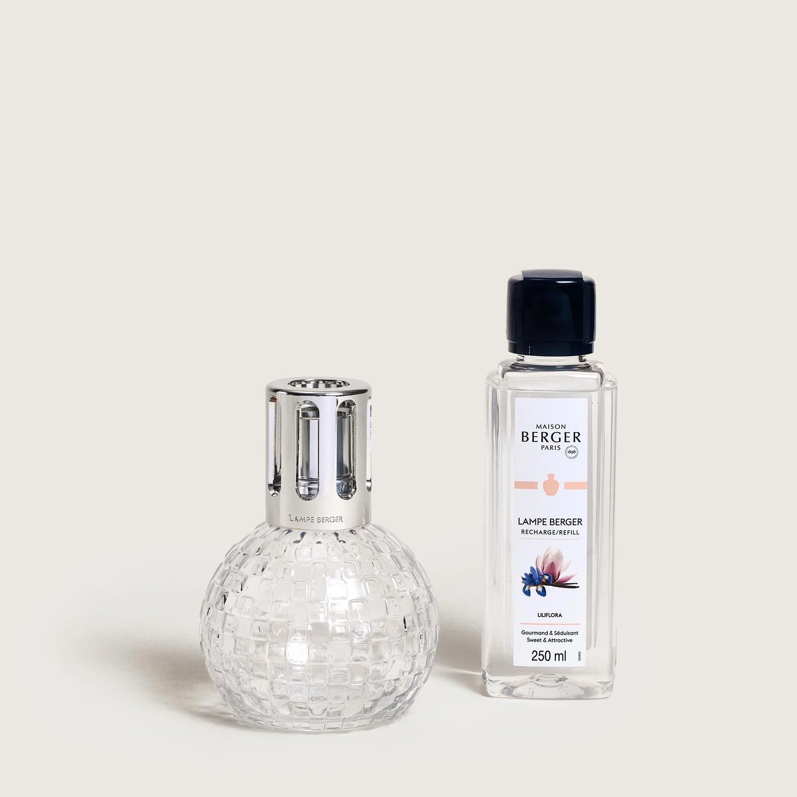 Lampada Catalitica Cofanetto DISCO Trasparent + 250ml Liliflora