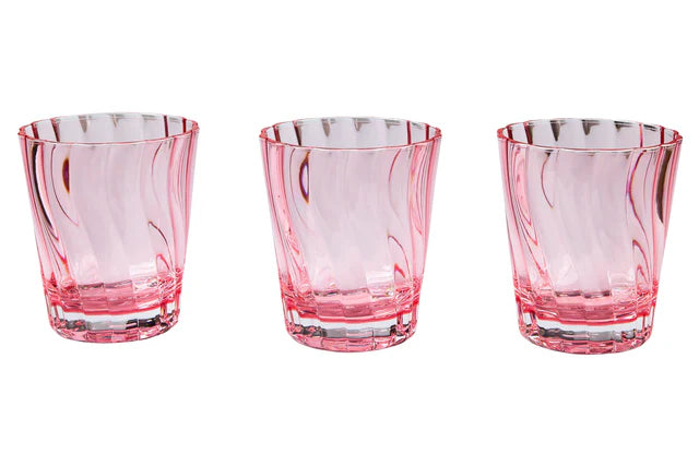 Formentera - Set 6 bicchieri Rosa In Metacrilato