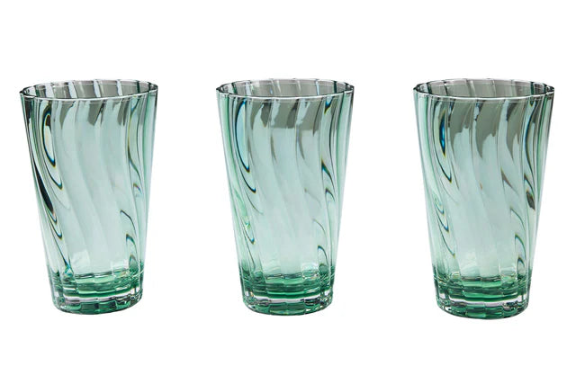 Formentera - Set 6 Bicchieri da Bibita Verdi In Metacrilato