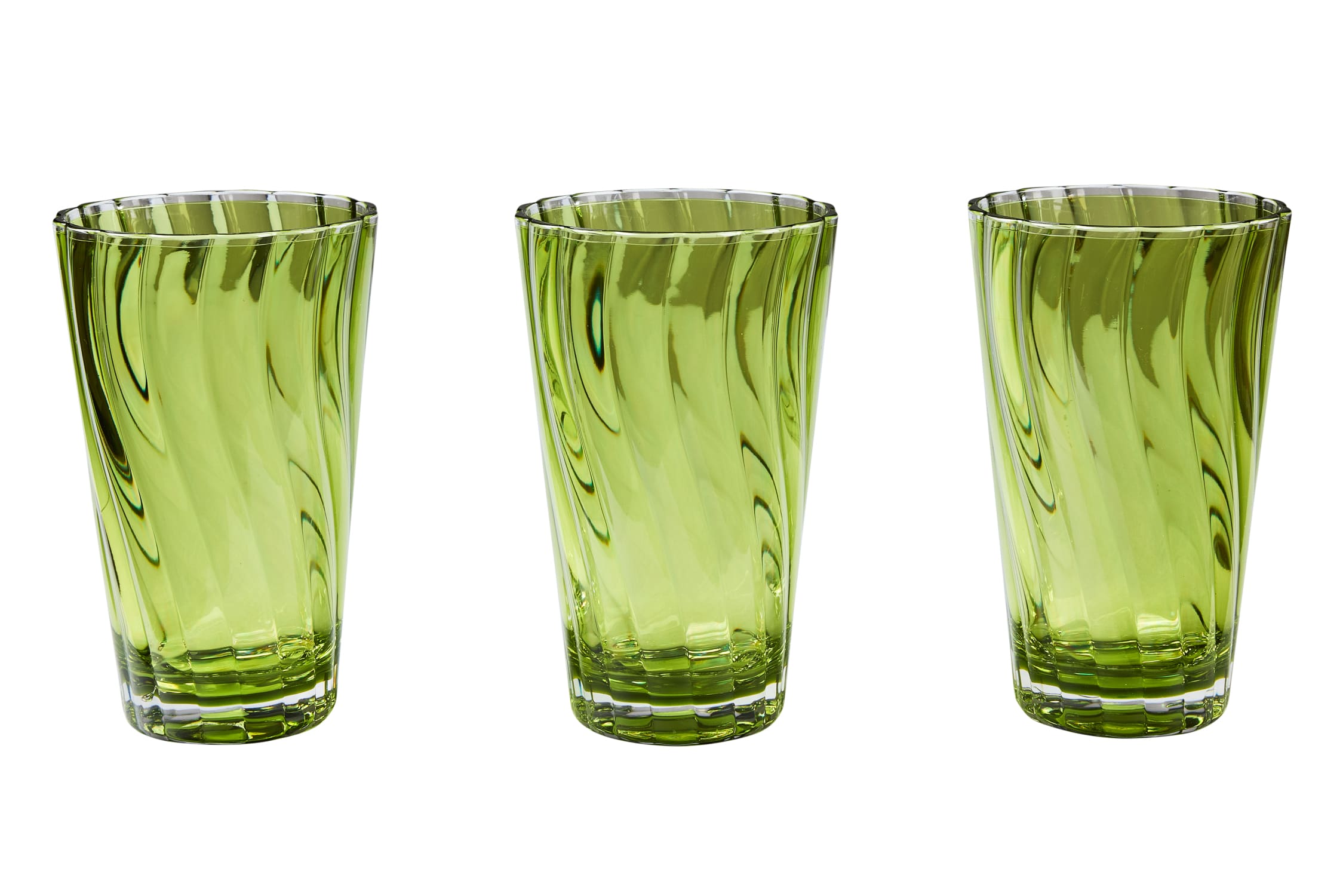 Formentera - Set 6 Bicchieri da Bibita Verde Chiaro Metacrilato