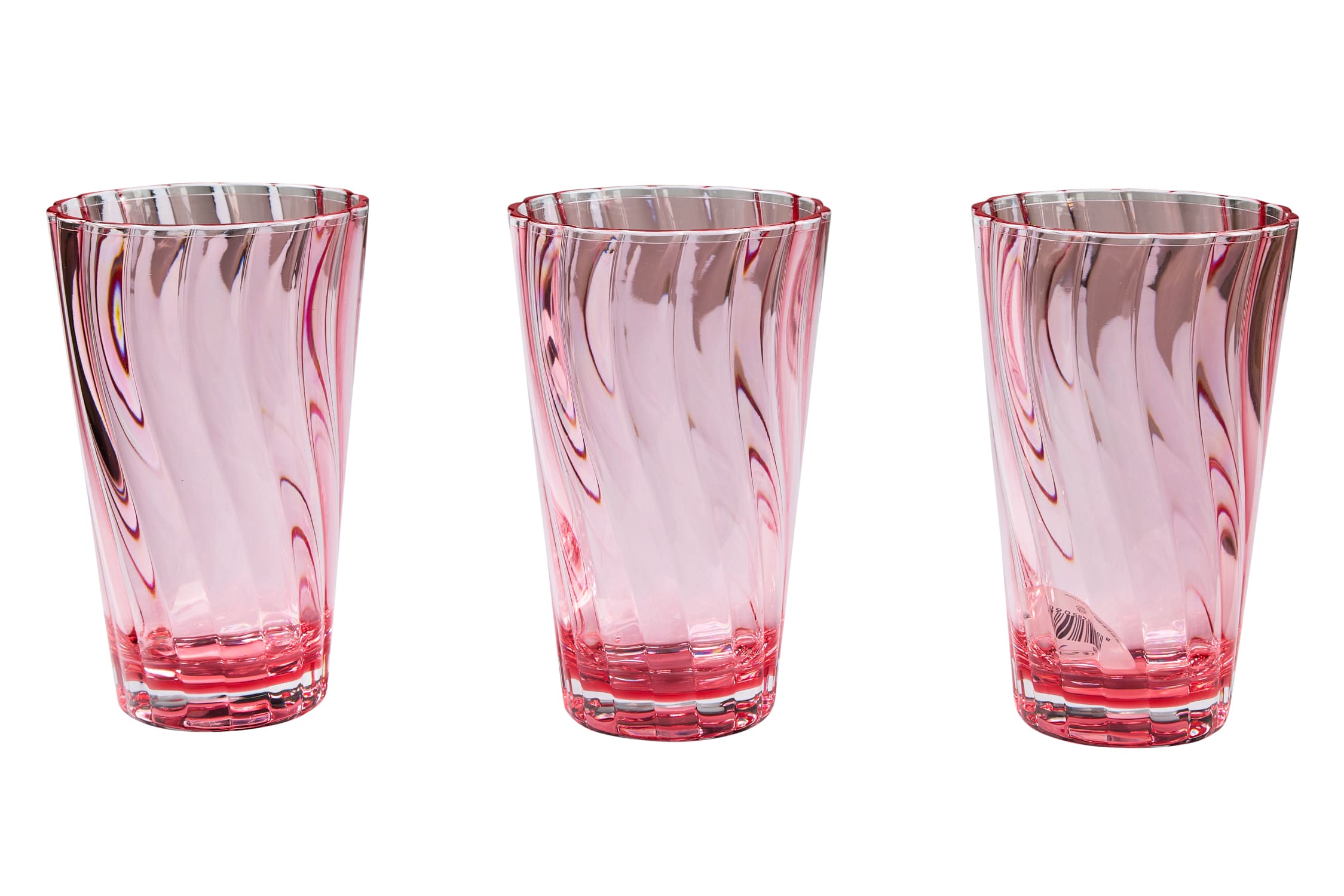 Formentera - Set 6 Bicchieri da Bibita Rosa In Metacrilato