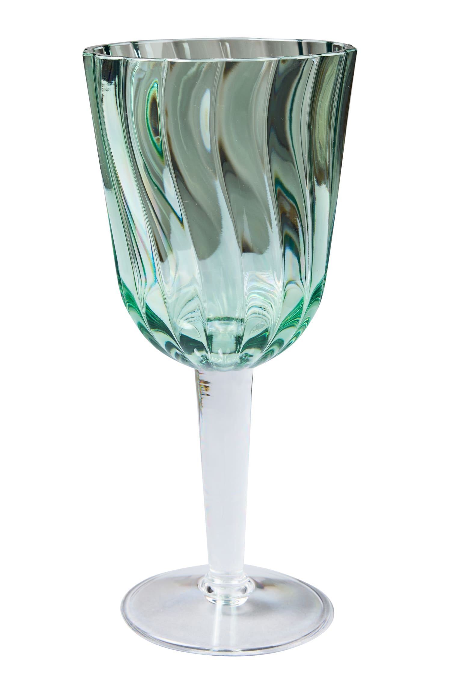 Formentera - Set 6 Calici Verdi In Metacrilato