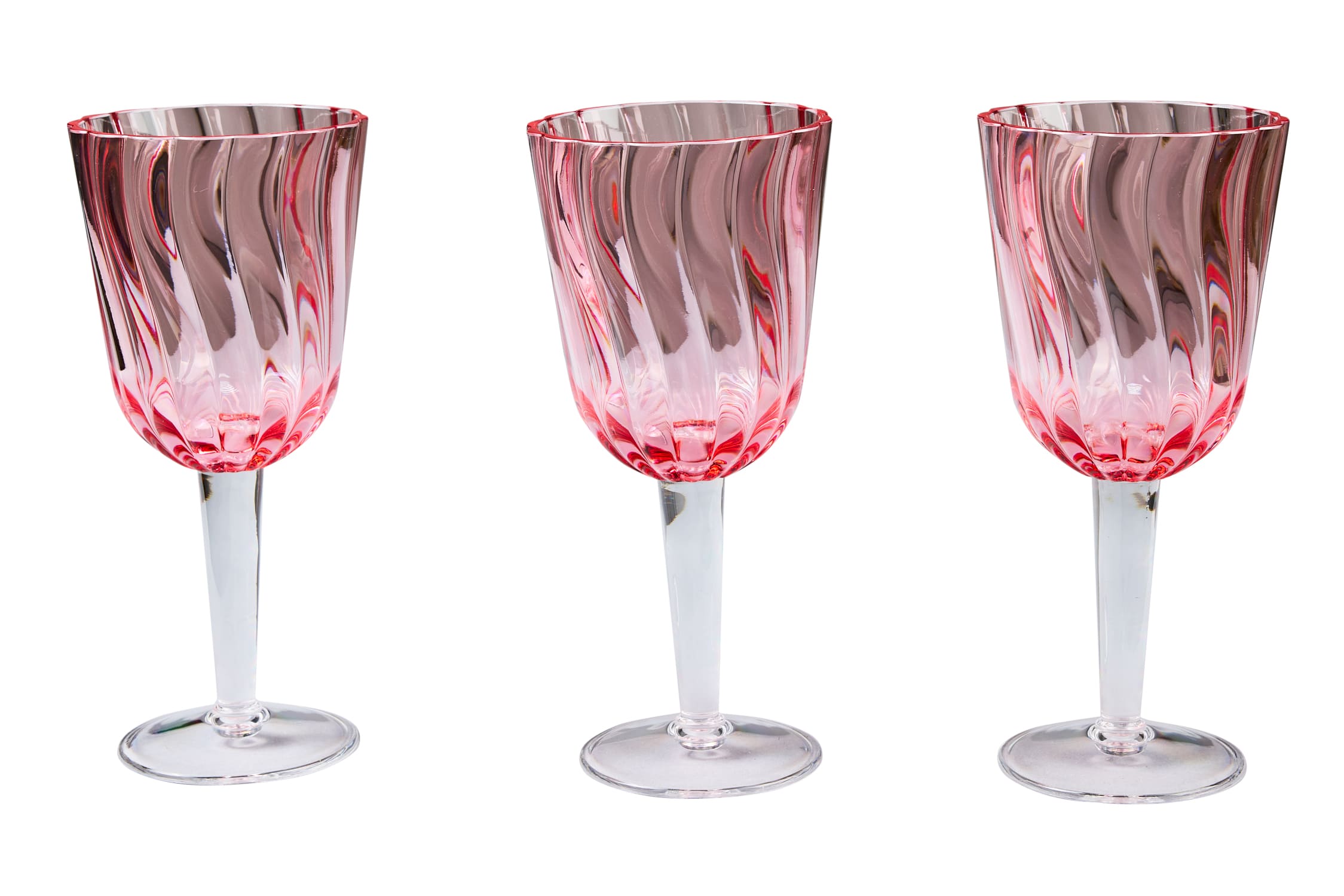 Formentera - Set 6 Calici Rosa In Metacrilato