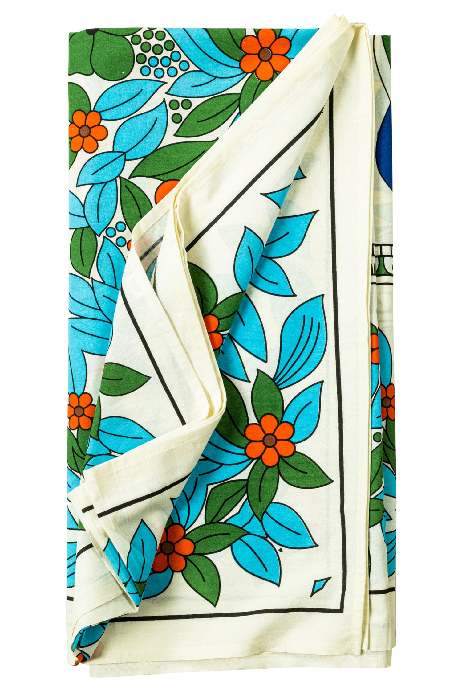 Mezzero in Cotone Albero Della Vita Blu