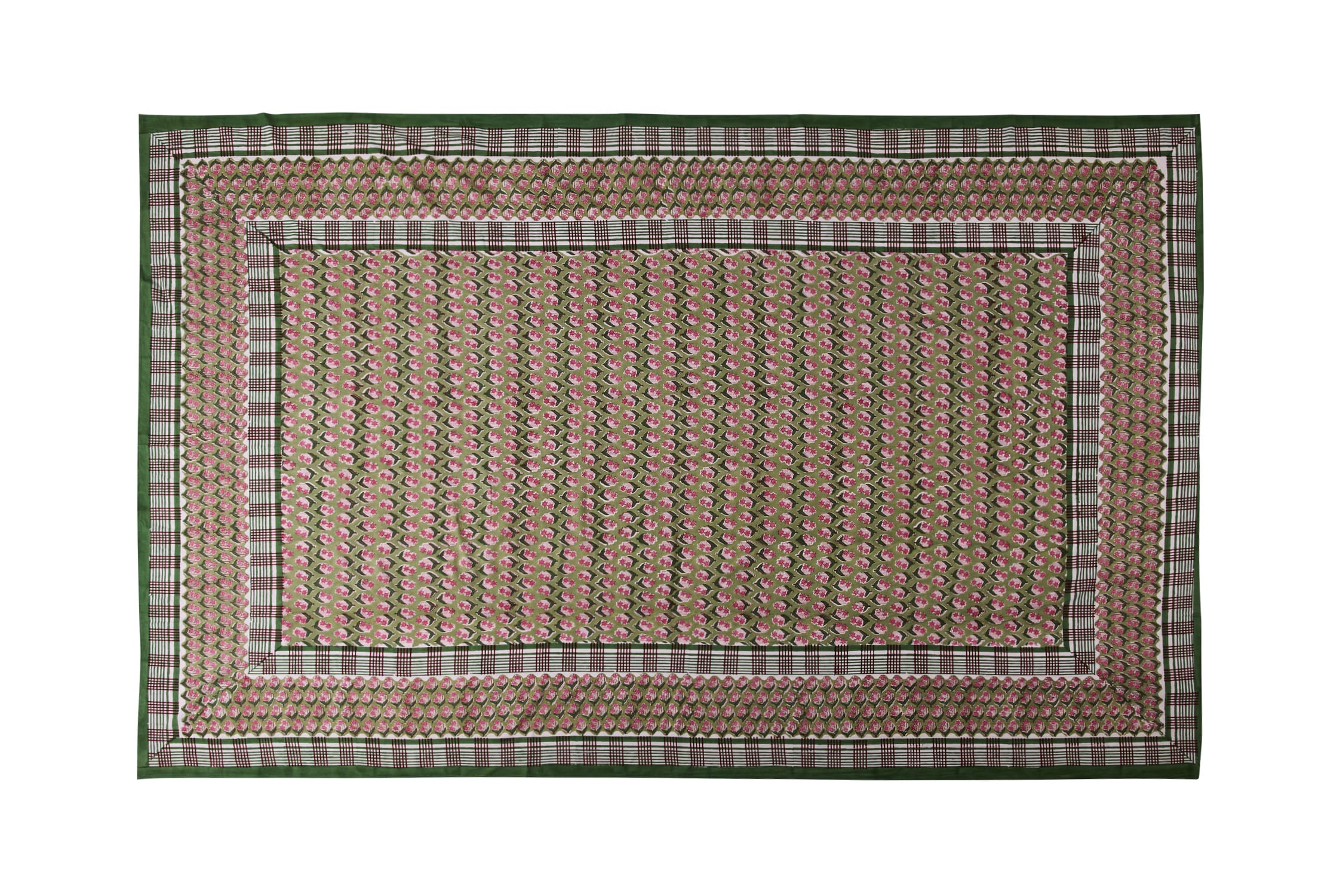 Mezzero Montefioralle 180X270 Fantasia Verde E Rosa