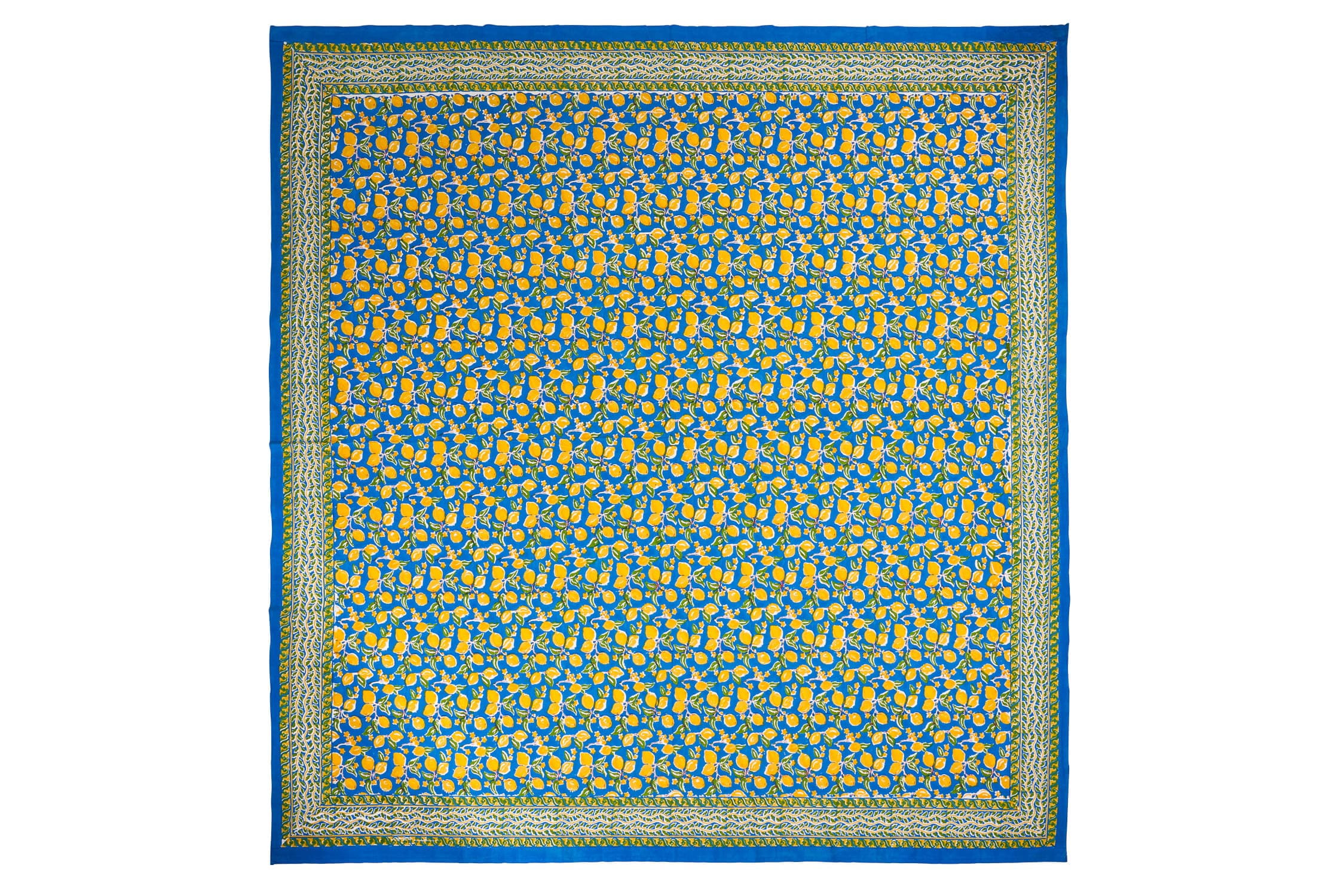 Anacapri - mezzero singolo decor blue, giallo in cotone-270x270