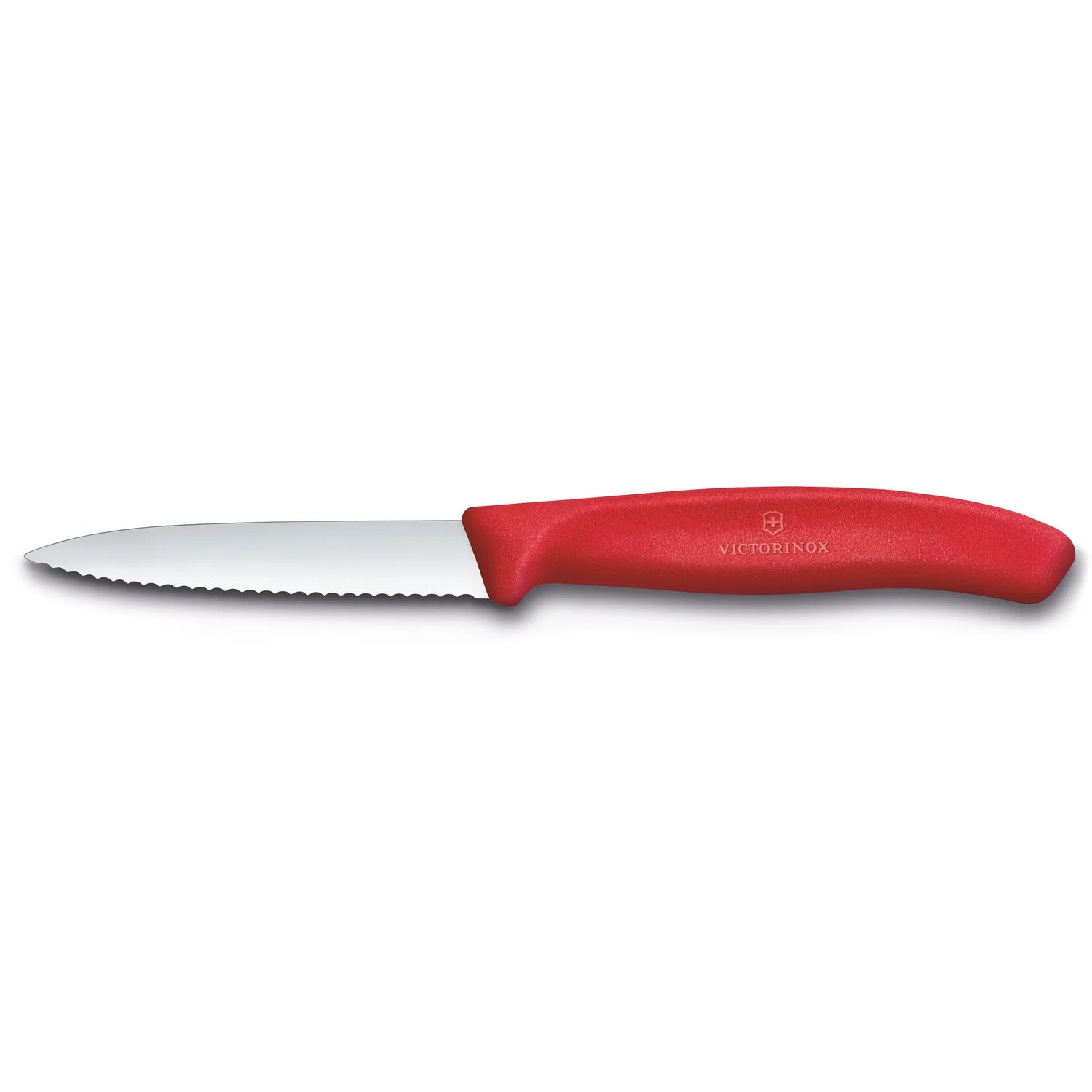 Spelucchino ondulato manico Rosso - Swiss Classic