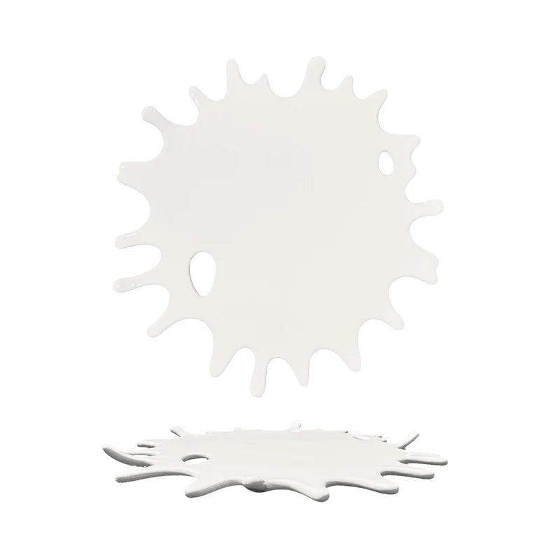 SELECTA-PIATTO PIANO SPLASH CM 26 BIANCO IN PORCELLANA