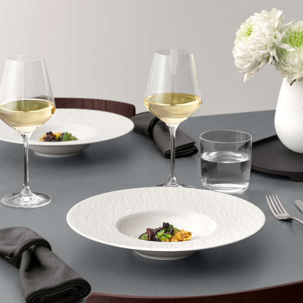 Manufacture Piatto da pasta - Bianco, Premium Porcelain