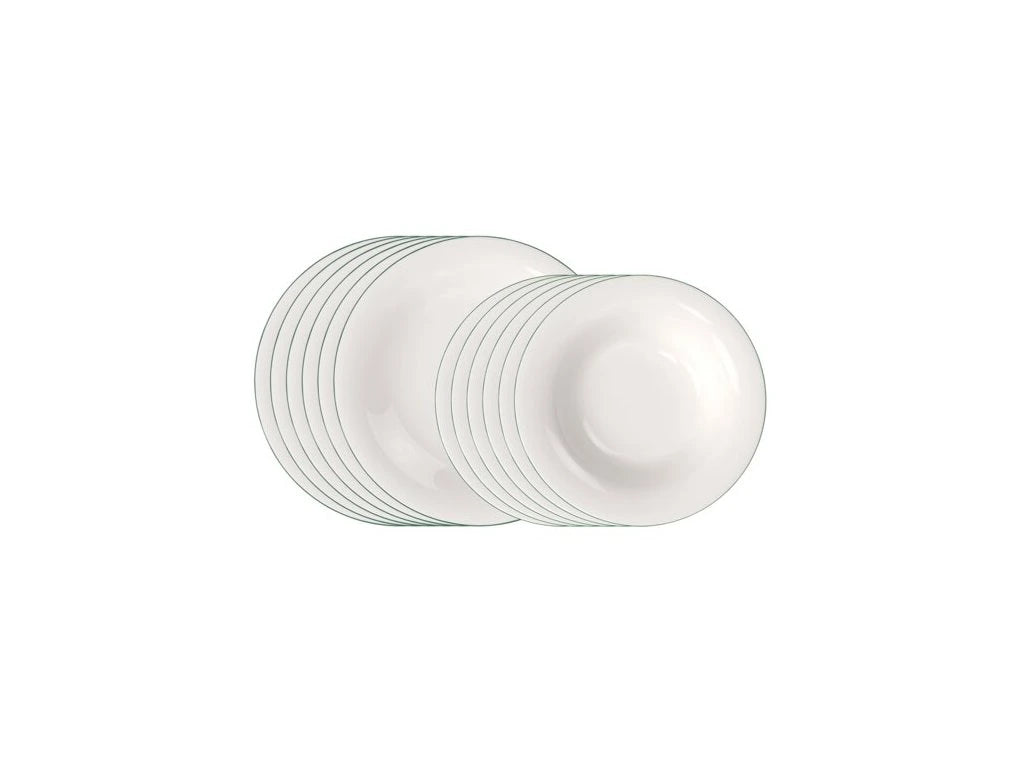 Green Lines Dinner set, 12 pezzi