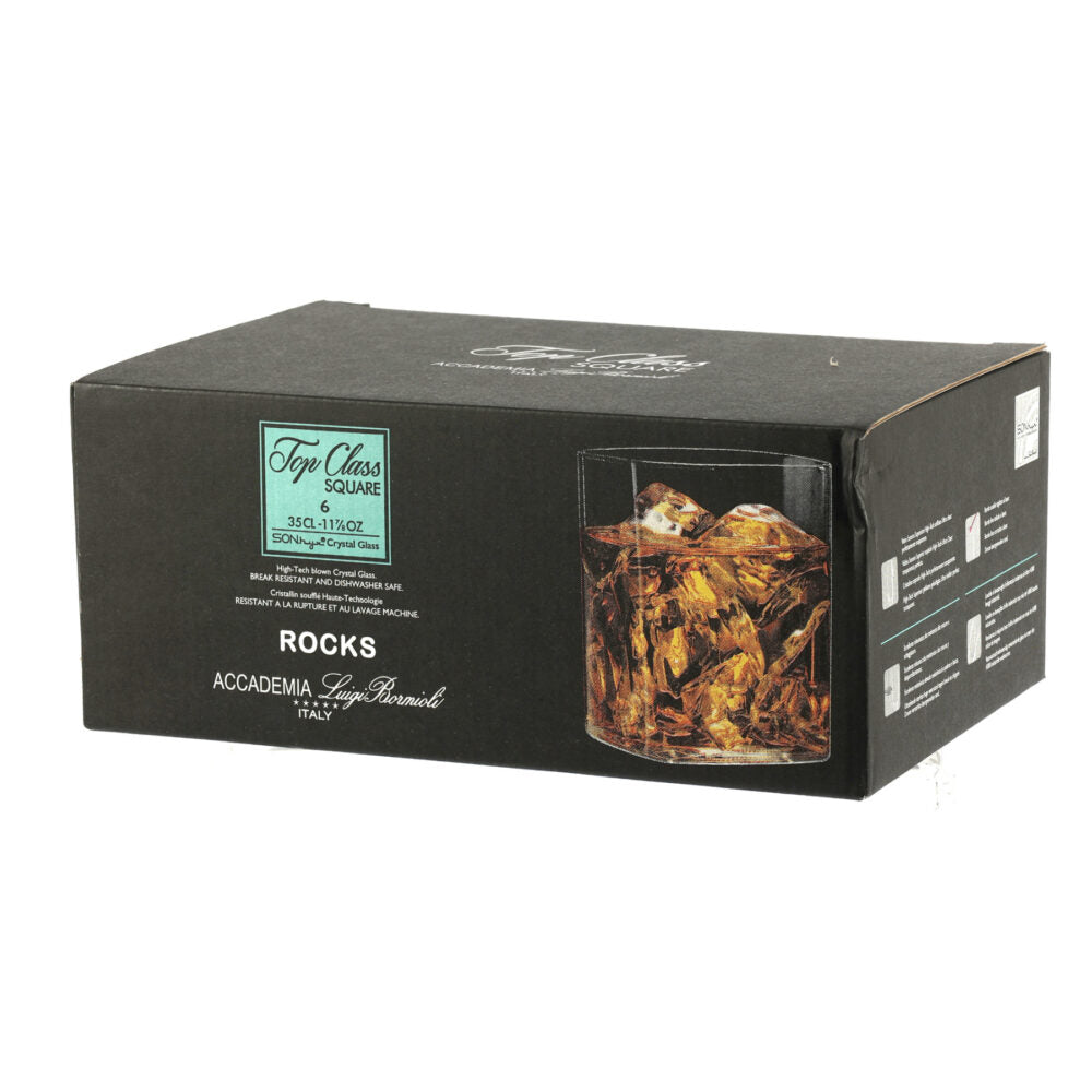TOP CLASS SQUARE - BICCHIERE ROCKS CL 35 - SET 6 BICCHIERI