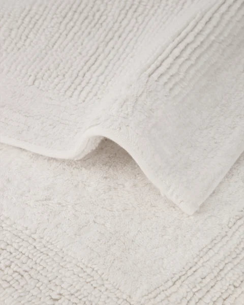 Tappeto da bagno Coordinates Charisma bianco brillante