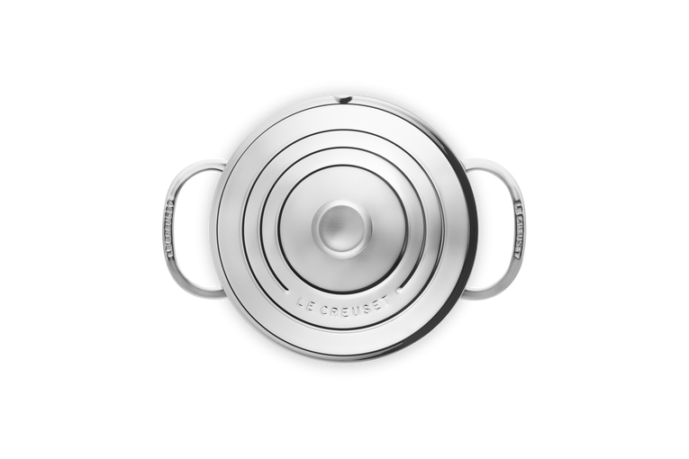 Casseruola bordi alti con coperchio in acciaio inox - 18 CM / 2.8 L