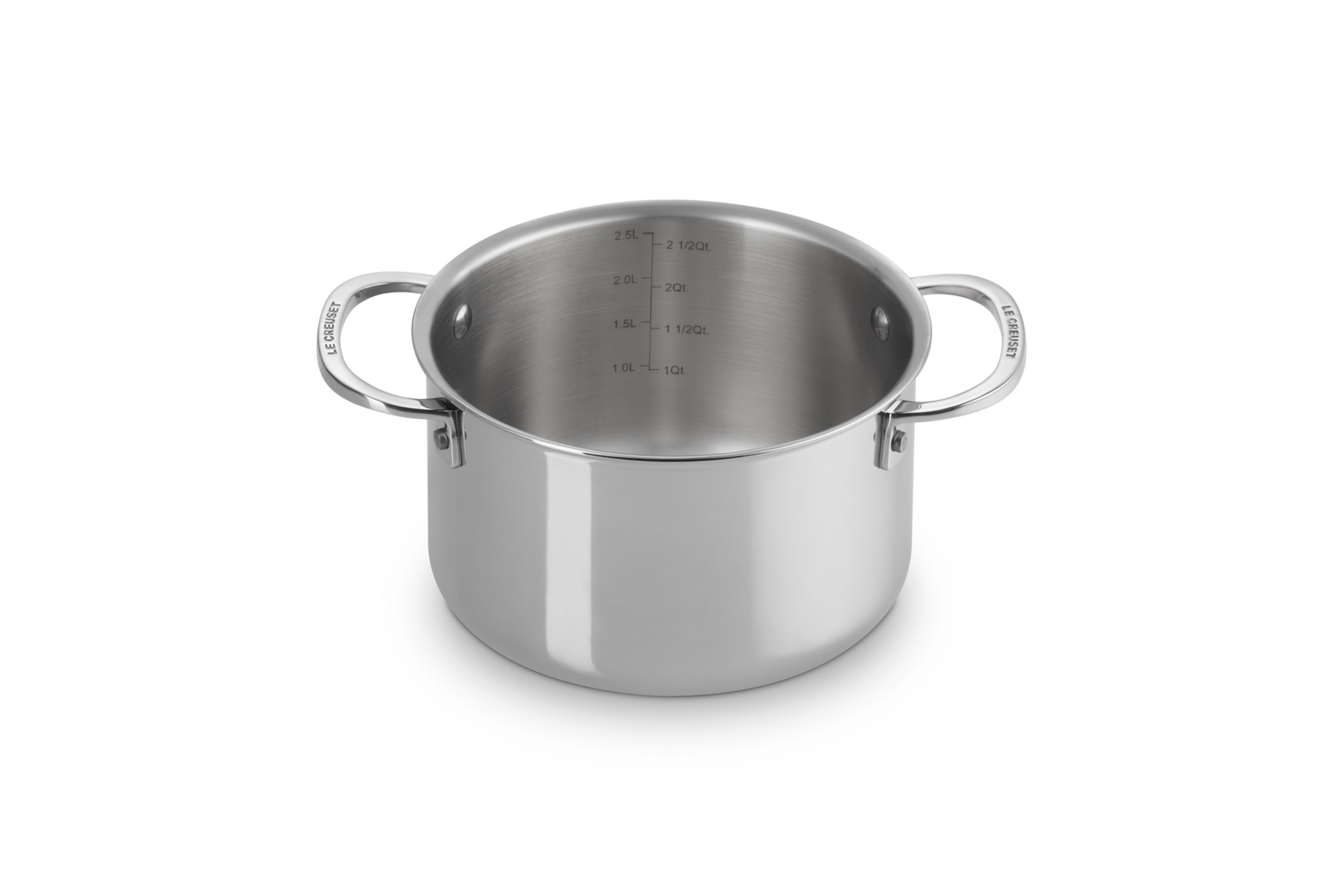 Casseruola bordi alti con coperchio in acciaio inox - 18 CM / 2.8 L