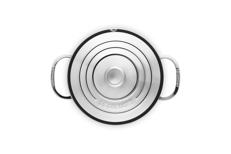 Pentola alta con coperchio in acciaio inox - 20 CM / 3 L