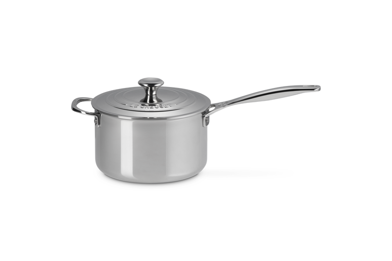 Casseruola con coperchio e maniglia in acciaio inox - 20 CM / 3.8 L