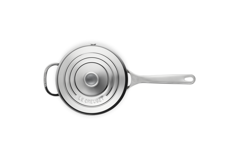Casseruola con coperchio e maniglia in acciaio inox - 20 CM / 3.8 L