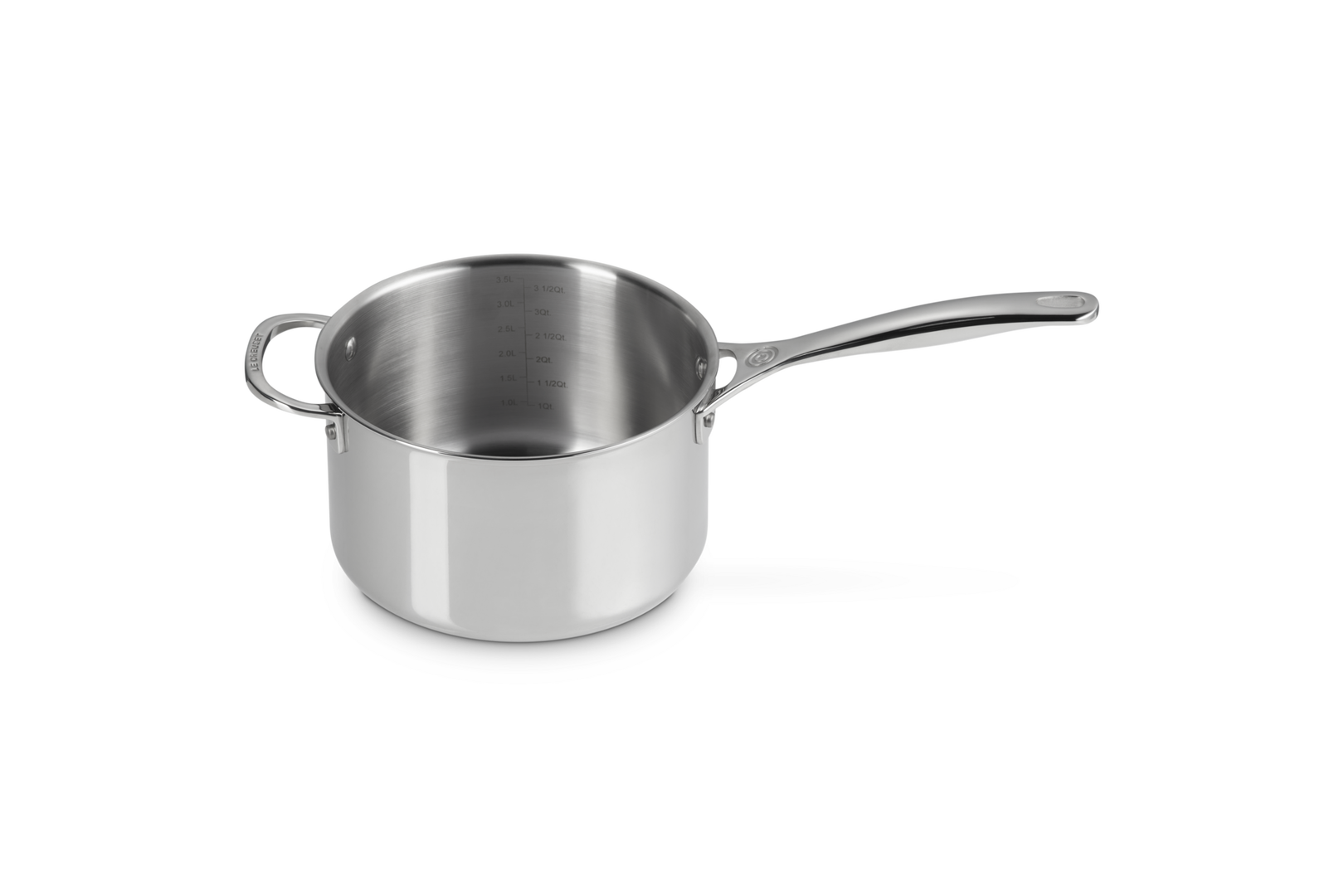Casseruola con coperchio e maniglia in acciaio inox - 20 CM / 3.8 L