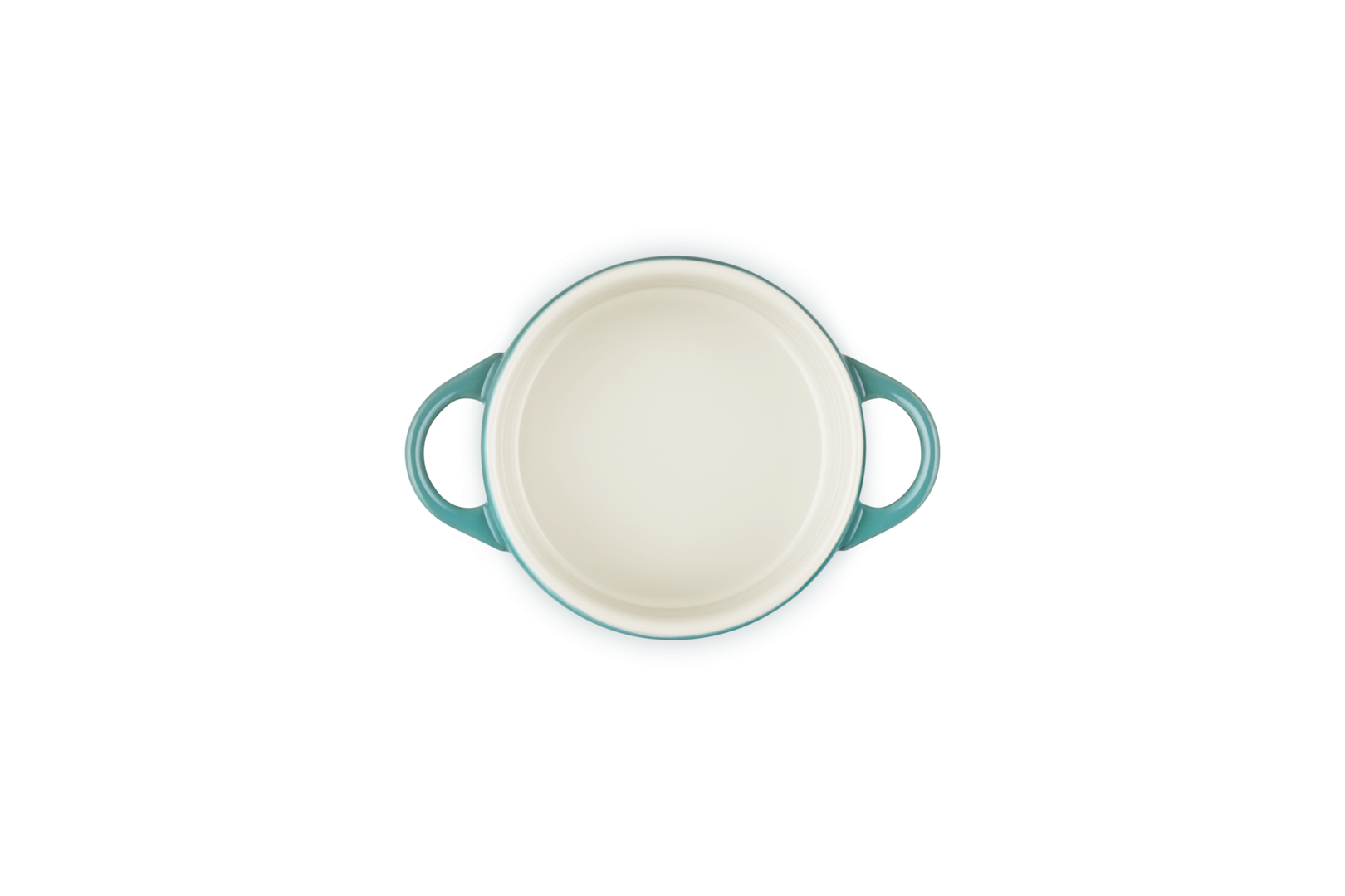 Mini cocotte rotonda in gres vetrificato - Bleu Riviera 10 CM / 0.25 L