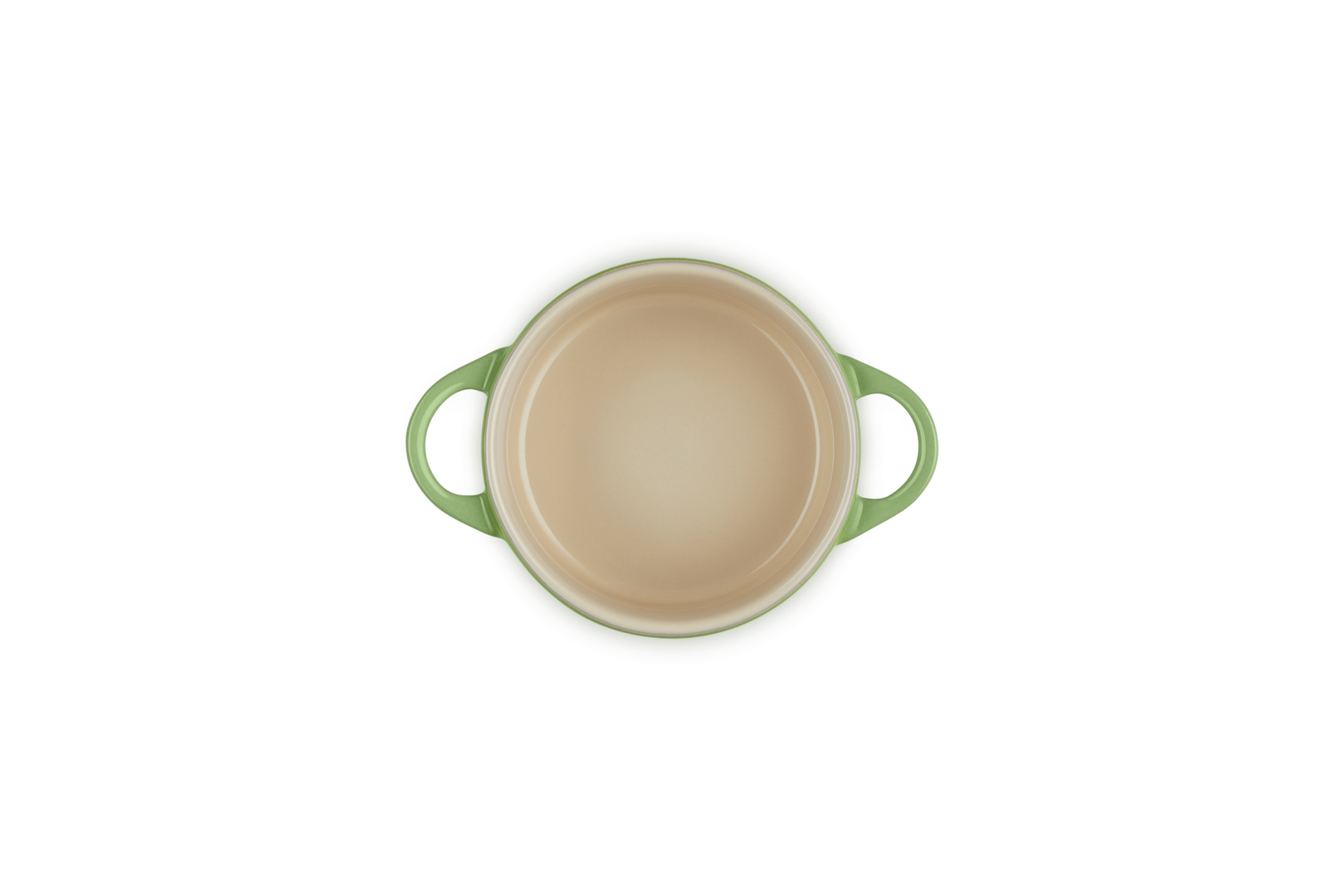 Mini cocotte rotonda in gres vetrificato - Verde Bamboo 10 CM / 0.25 L