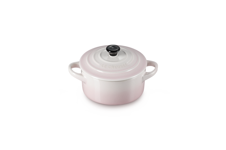 Mini cocotte rotonda in gres vetrificato - Shell Pink 10 CM / 0.25 L