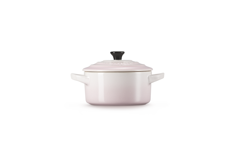 Mini cocotte rotonda in gres vetrificato - Shell Pink 10 CM / 0.25 L