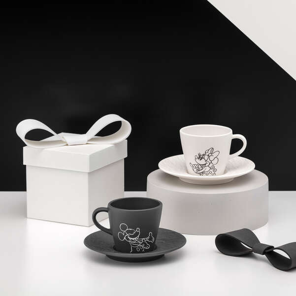 SET 2 Tazzina da caffè con piattino in Porcelain, Manufacture - Mickey Mouse